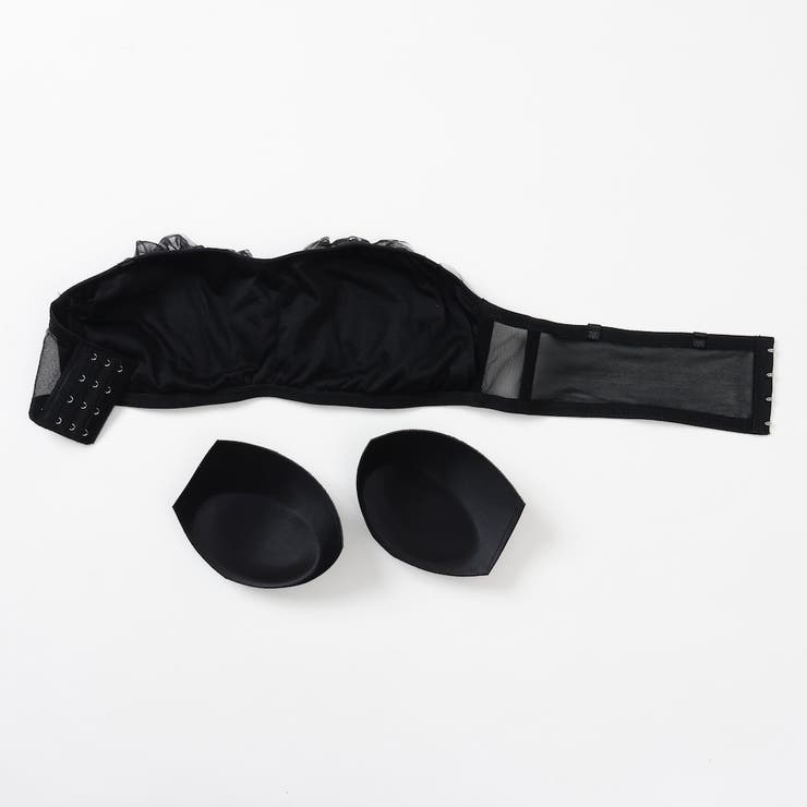 チュールフリルストラップレスブラ（S・M・Lサイズ） | palissee | 詳細画像5 