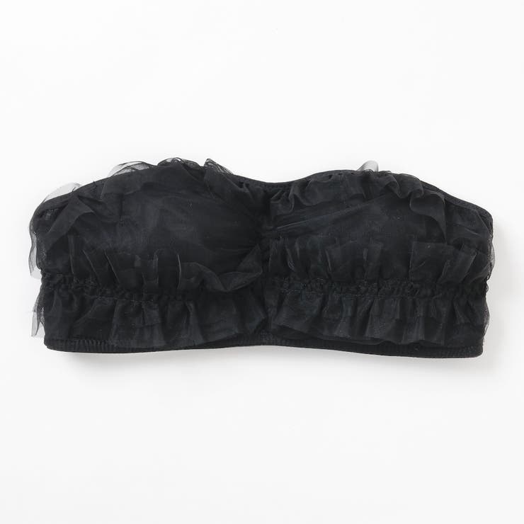チュールフリルストラップレスブラ（S・M・Lサイズ） | palissee | 詳細画像7 