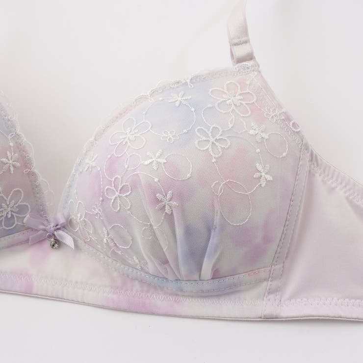 【ノンワイヤー】パステルフラワープリント ノンワイヤーブラ＆ショーツ  | palissee | 詳細画像5 