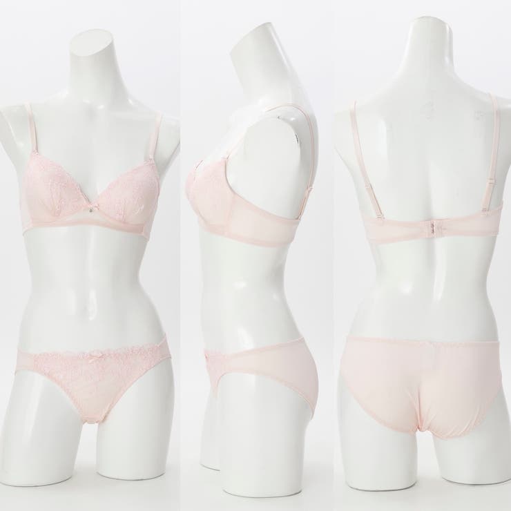 【ノンワイヤー】ガーリーフラワー刺繍 ノンワイヤーブラ＆ショーツ  | palissee | 詳細画像4 