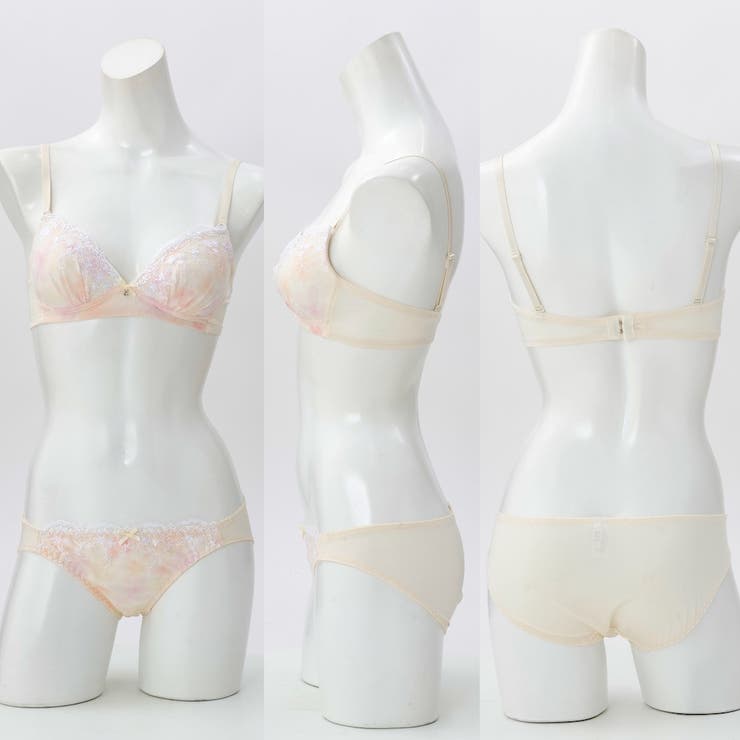 【ノンワイヤー】フラワープリント ノンワイヤーブラ＆ショーツ  | palissee | 詳細画像2 