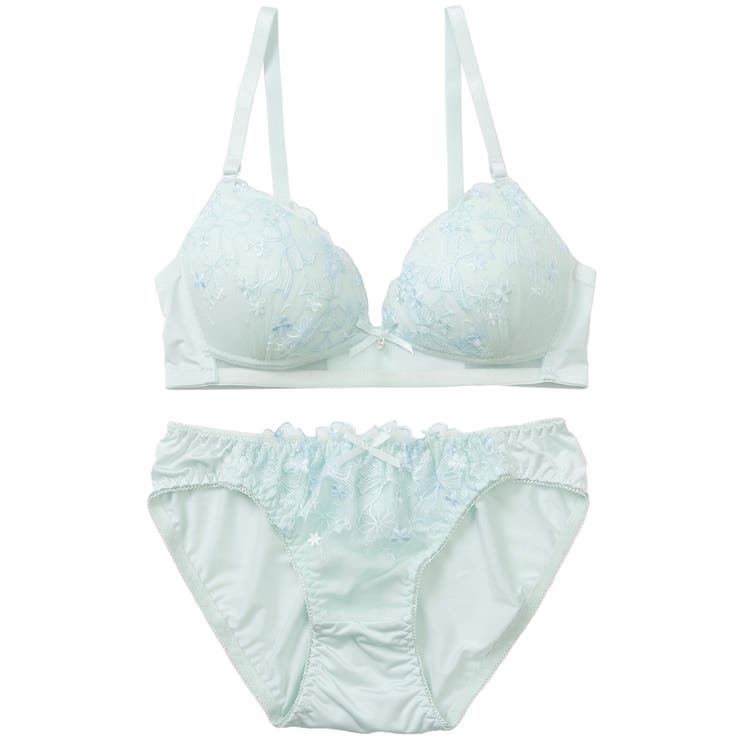 【ノンワイヤー】ガーリーリボンレースノンワイヤーブラ＆ショーツ  | palissee | 詳細画像11 