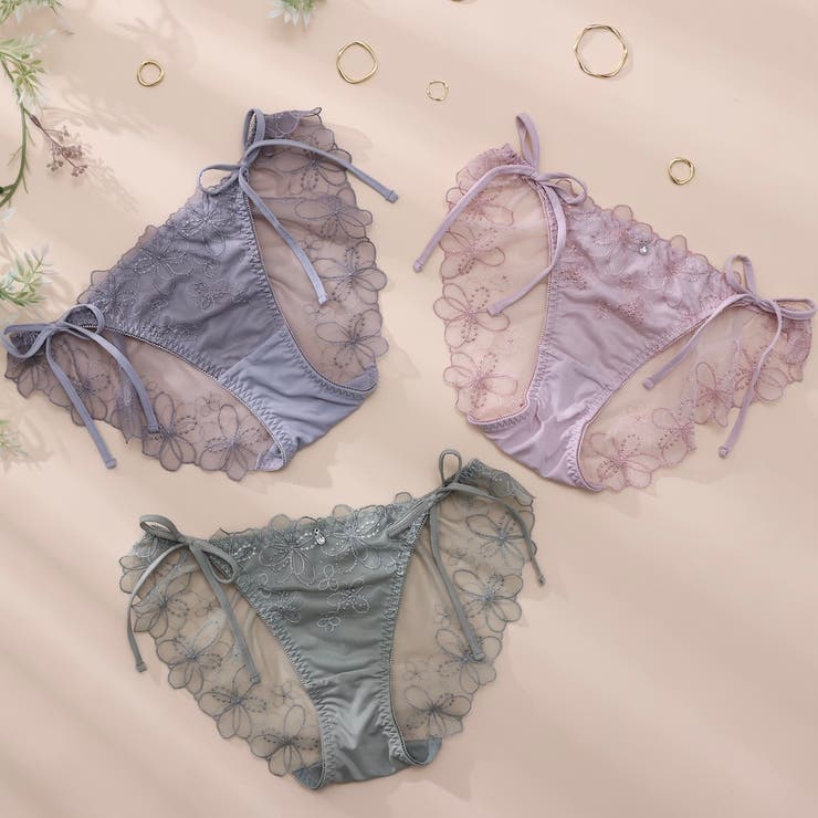 ブーケアップリケ ひもショーツ  | palissee | 詳細画像8 