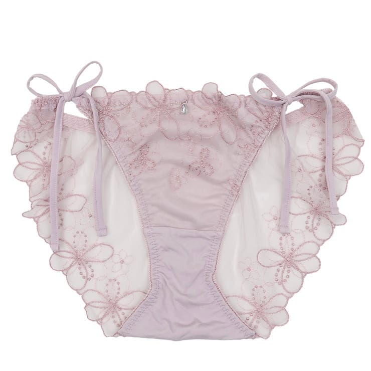 ピンク | ブーケアップリケ ひもショーツ  | palissee