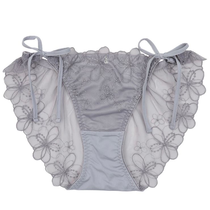 グレー | ブーケアップリケ ひもショーツ  | palissee