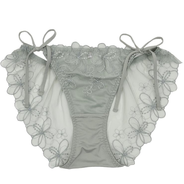 カーキ | ブーケアップリケ ひもショーツ  | palissee