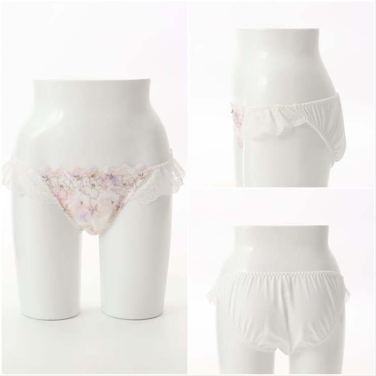 水彩プリントローズ刺繍 フルバックショーツ  | palissee | 詳細画像3 