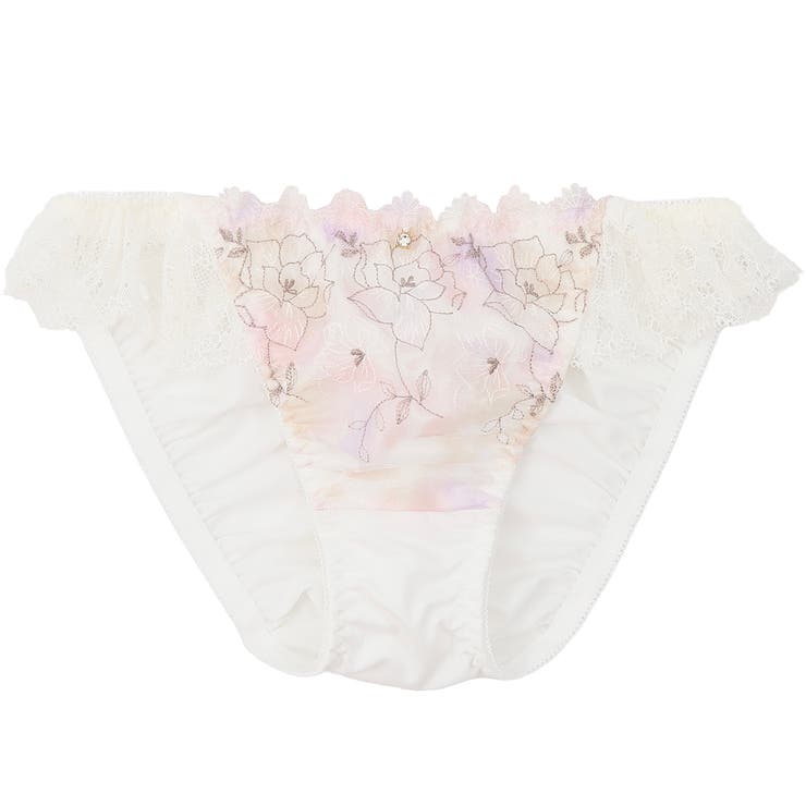 水彩プリントローズ刺繍 フルバックショーツ  | palissee | 詳細画像6 