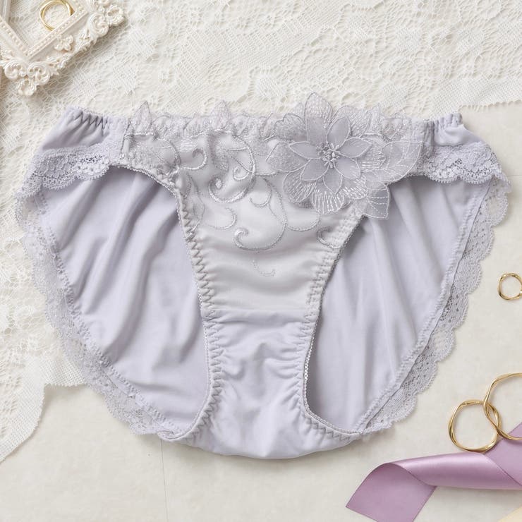 グレー | Luxury Lace フルバックショーツ  | palissee