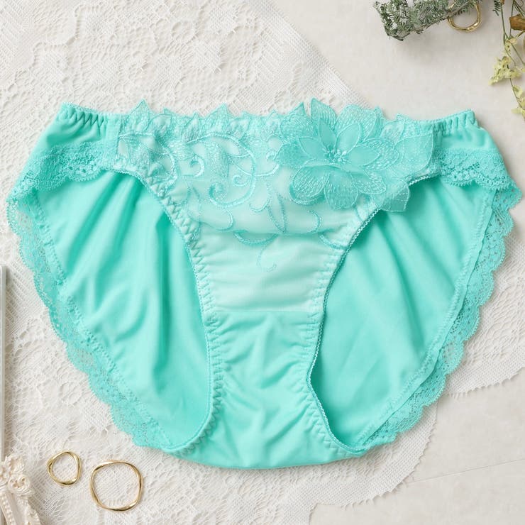 エメラルドグリーン | Luxury Lace フルバックショーツ  | palissee