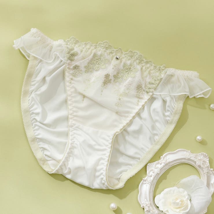 アイボリー | ニュアンスラメ フルバックショーツ  | palissee