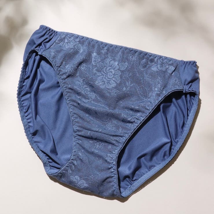 ブルー | さらっとかるいつけごこちのジャガードメッシュショーツ  | palissee