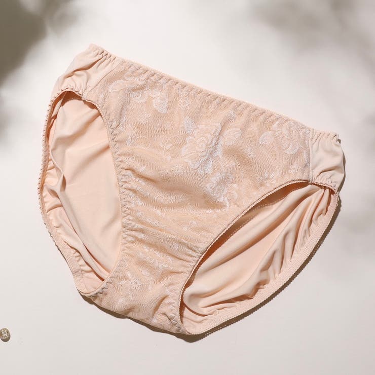 ベージュ | さらっとかるいつけごこちのジャガードメッシュショーツ  | palissee