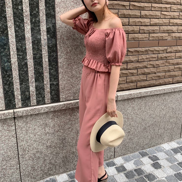 オフショルセットアップ セットアップ オフショル[品番：VNTW0001177