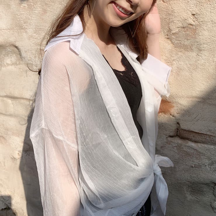 シースルーシャツ レディース トップス[品番：VNTW0001127