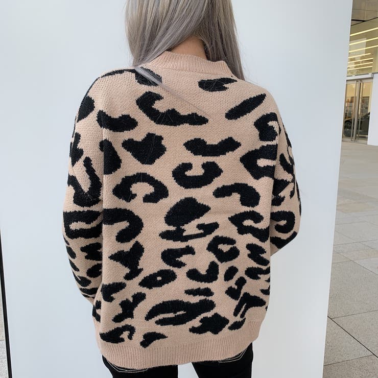 レオパード柄ニット VANITY FACE[品番：VNTW0001823]｜VANITY FACE