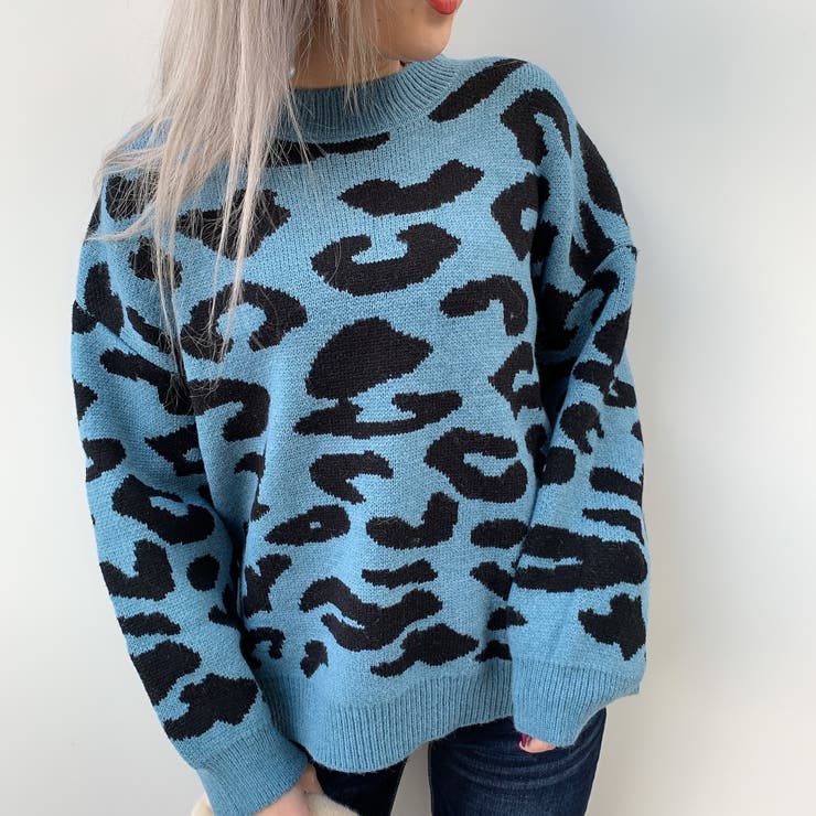 レオパード柄ニット VANITY FACE[品番：VNTW0001823]｜VANITY FACE