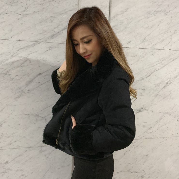 ムートンライダースジャケット レディース アウター[品番