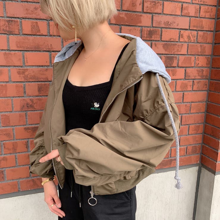 フード付きMA 1ブルゾン 春先行
