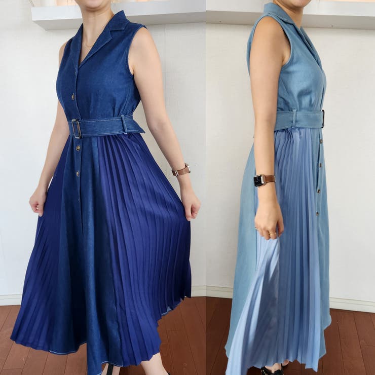 ビートライス レディース ワンピース トップス Midi dresses Azure-