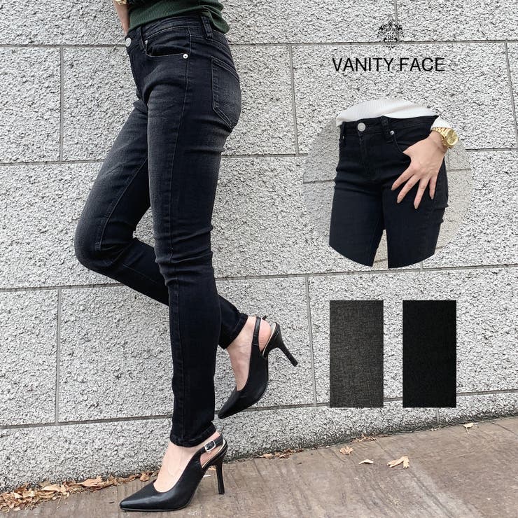 BLACKスキニーデニムパンツ レディース デニム | VANITY FACE | 詳細画像1 