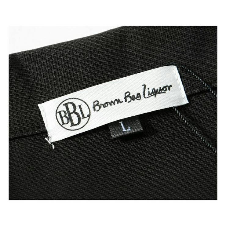 BROWNBAGLIQUORブラウンバッグリカーBBLシャツ半袖スタンドカラーシャツ半袖