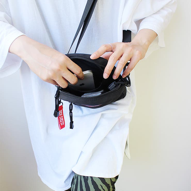 BENDAVISVERTICALMESHSHOULDERBAGbdw-9235bレディースメンズショルダーバッグサコッシュ