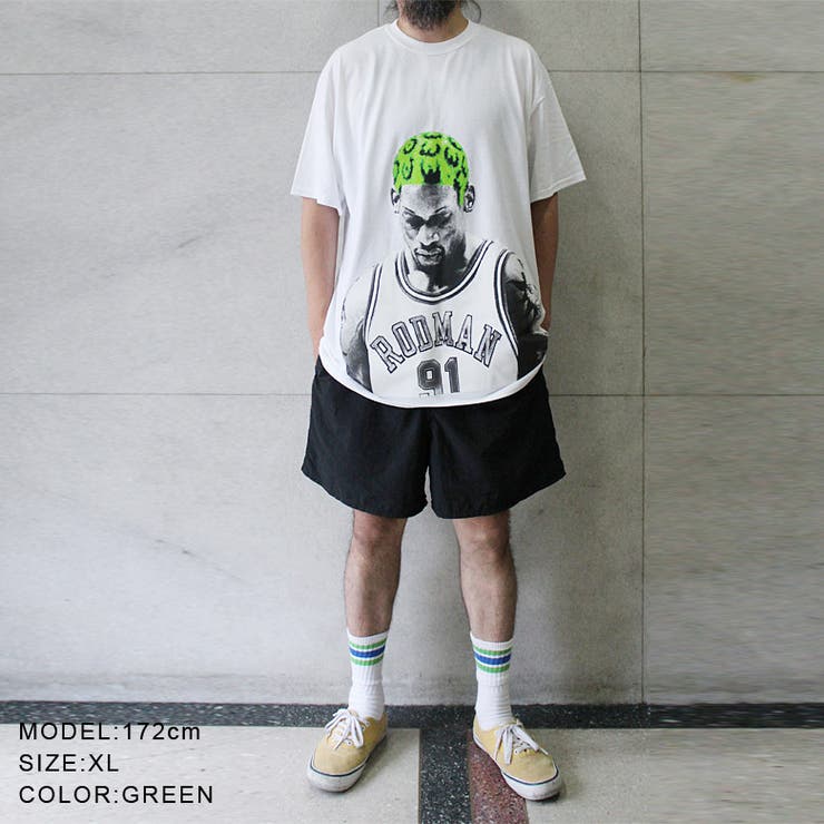 RODMAN グラフィックTシャツ Lサイズ USA製 RODMAN BRAND Worm Big Head T-Shirt | PacSun