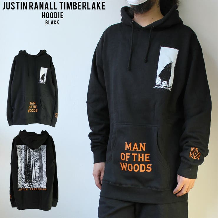 ジャスティンティンバーレイクJustinRandallTimberlakeMANOFTHEWOODSパーカーフーディーアーティストスウェットパーカブラックMLXL