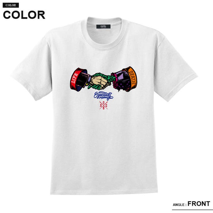 アイディー【EYEDY】メンズユニセックスTシャツXLXXLXXXLXXXXL[HANDSHAKE]
