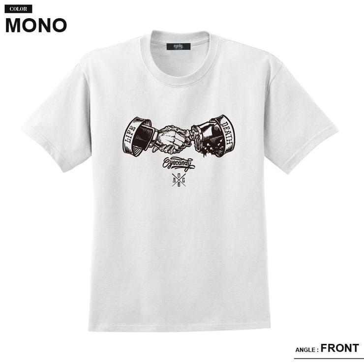 アイディー【EYEDY】メンズユニセックスTシャツXLXXLXXXLXXXXL[HANDSHAKE]