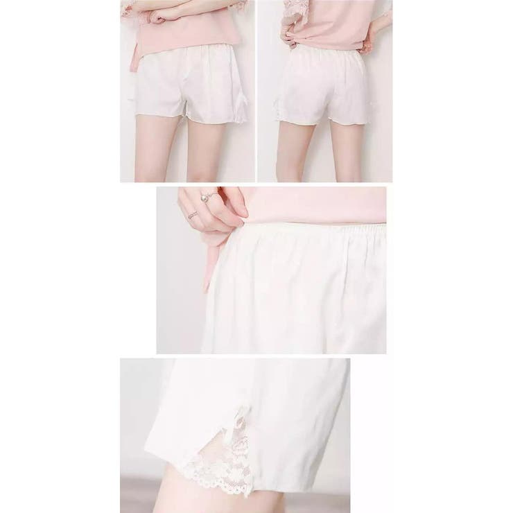 ペチコートペチパンツリボン透けないパンツぺちこーとぺちぱんつペチパンペチコートスカート涼しいインナーパンツ透け防止レディースシンプル可愛いルームウェアリボンショーツショートパンツ女性下着リブ無地シンプルホワイトブラック黒色白色