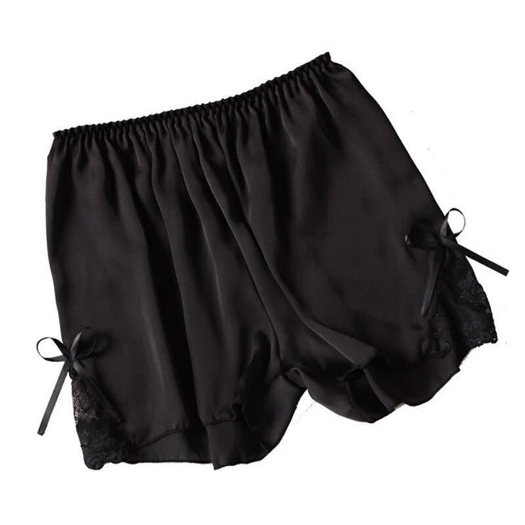 ペチコートペチパンツリボン透けないパンツぺちこーとぺちぱんつペチパンペチコートスカート涼しいインナーパンツ透け防止レディースシンプル可愛いルームウェアリボンショーツショートパンツ女性下着リブ無地シンプルホワイトブラック黒色白色