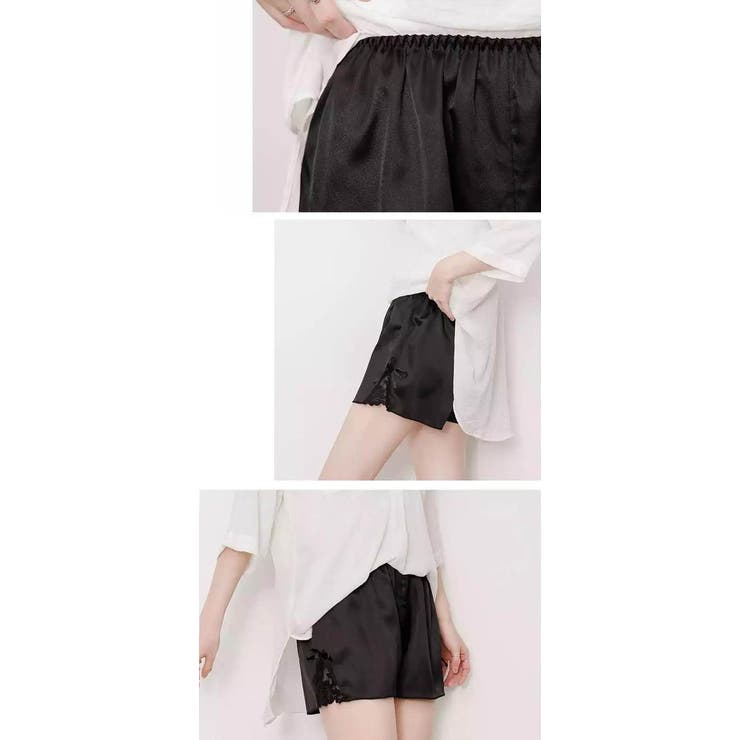 ペチコートペチパンツリボン透けないパンツぺちこーとぺちぱんつペチパンペチコートスカート涼しいインナーパンツ透け防止レディースシンプル可愛いルームウェアリボンショーツショートパンツ女性下着リブ無地シンプルホワイトブラック黒色白色