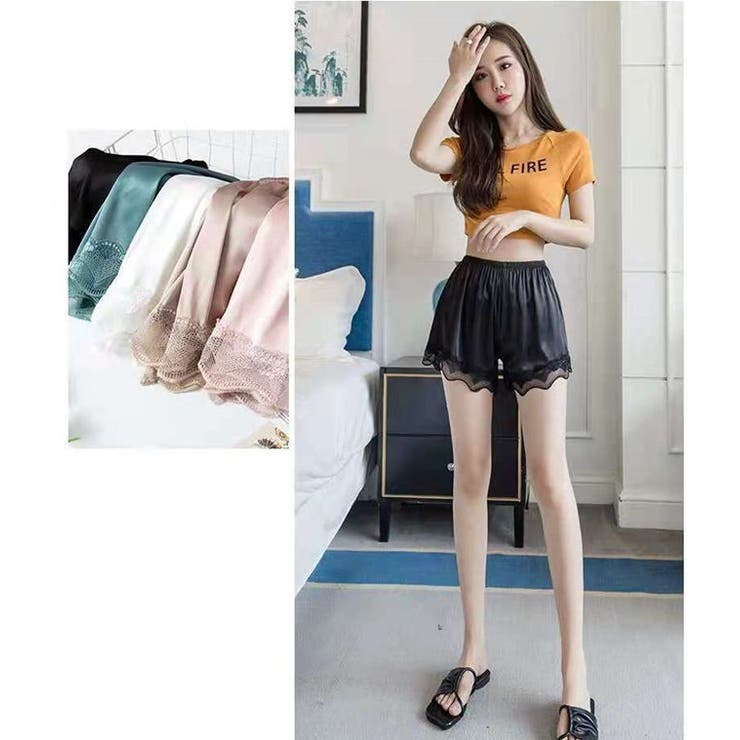ペチコートペチパンツワイドレッグレース透けないパンツぺちこーとぺちぱんつペチパンペチコートスカート涼しいインナーパンツ透け防止レディースシンプル可愛いルームウェアリボンショーツショートパンツ女性下着リブシンプルホワイトブラック
