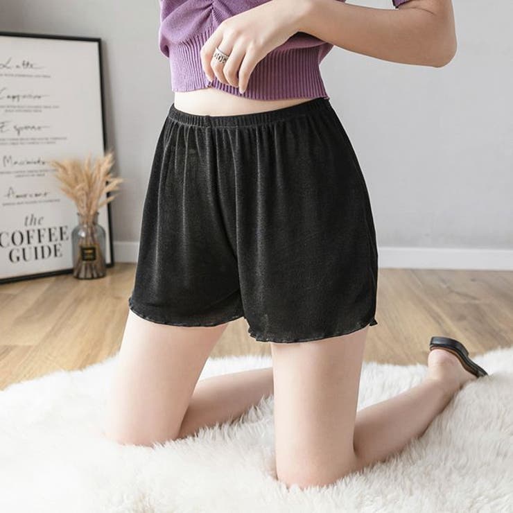 ペチコートペチパンツステレオカット透けないパンツぺちこーとぺちぱんつペチパンスカート涼しいインナーパンツ透け防止レディース可愛いルームウェアリボンショーツショートパンツリブ無地シンプルブラックホワイトブルーライトグレーグリーン