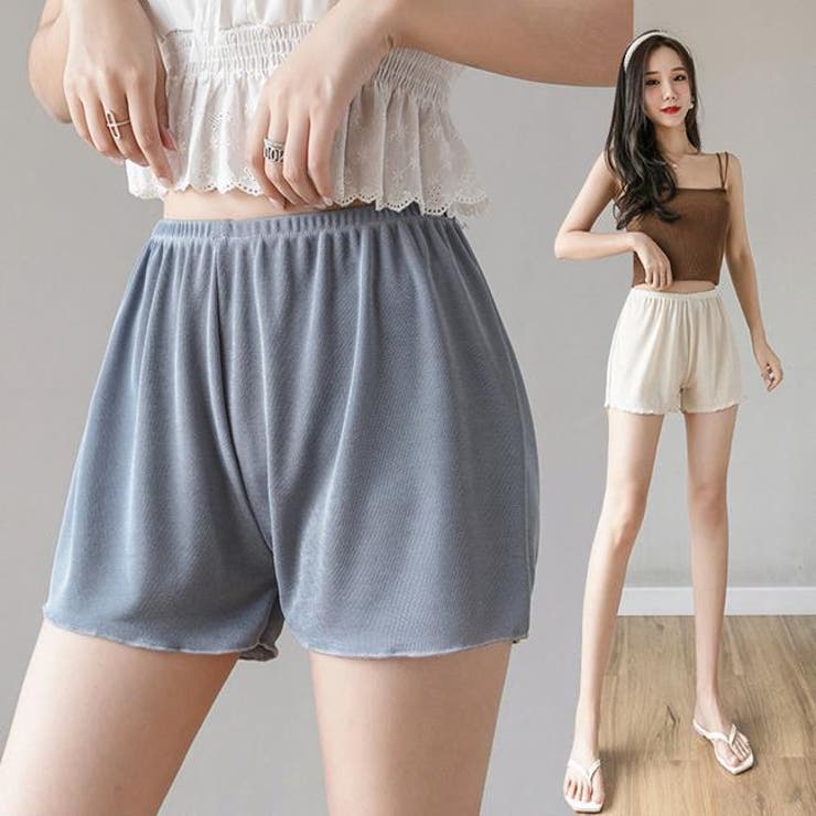 ペチコートペチパンツステレオカット透けないパンツぺちこーとぺちぱんつペチパンスカート涼しいインナーパンツ透け防止レディース可愛いルームウェアリボンショーツショートパンツリブ無地シンプルブラックホワイトブルーライトグレーグリーン