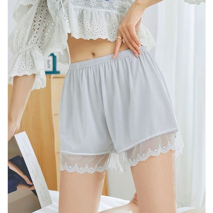 ペチコートペチパンツレースグレア透けないパンツぺちこーとぺちぱんつペチパンスカート涼しいインナーパンツ透け防止レディースシンプル可愛いルームウェアリボンショーツショートパンツ女性下着無地シンプルホワイトブラックグレーベージュ