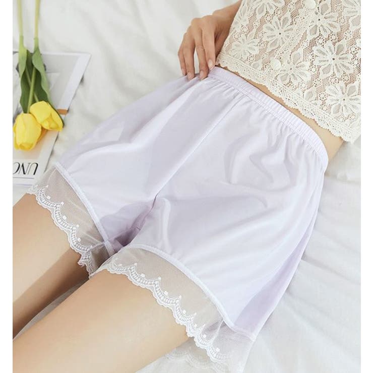 ペチコートペチパンツレースグレア透けないパンツぺちこーとぺちぱんつペチパンスカート涼しいインナーパンツ透け防止レディースシンプル可愛いルームウェアリボンショーツショートパンツ女性下着無地シンプルホワイトブラックグレーベージュ