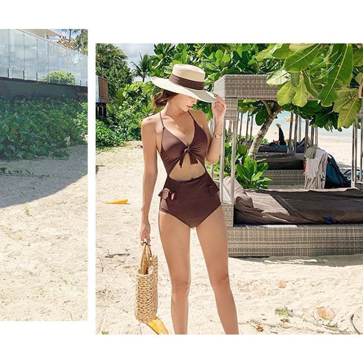 水着 レディース ブラウン[品番：PSBA0000868]｜水着 & ビキニ