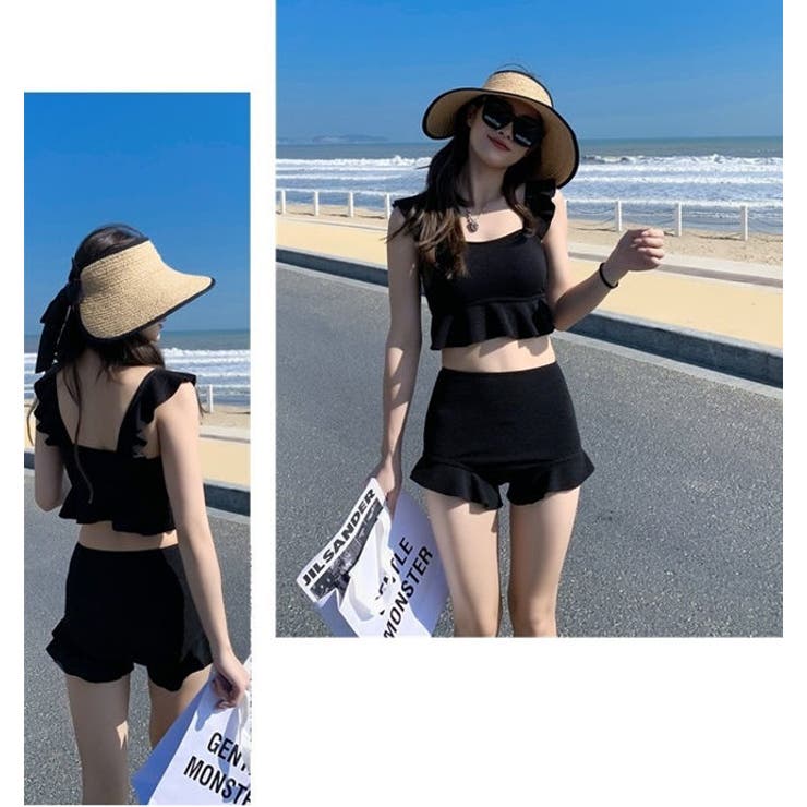 水着 レディース ブラック | 水着 & ビキニ レディース フィットネス通販 Upstairs | 詳細画像6 