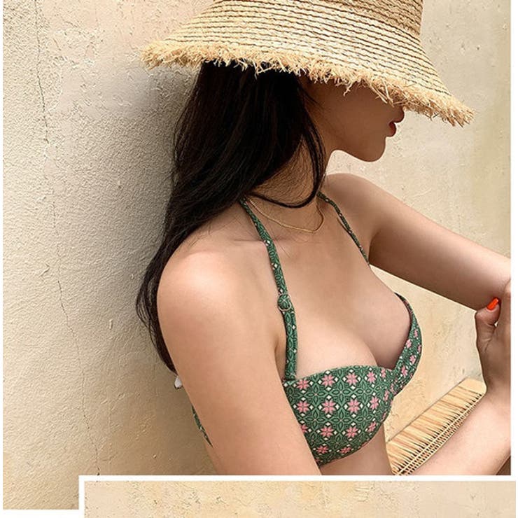 wickedweasel グリーン三角ビキニ3点セット Amazon.co.jp: [Julius] 三角ビキニ 水着 上下セット 胸パット入