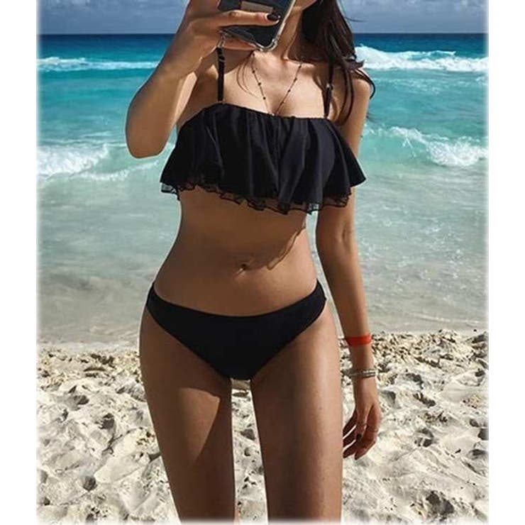 水着レディースドットフリルモノキニブラックレースアップワンピースボディスーツ人気かわいい可愛いママジム女性10代20代30代40代バンドゥデザインおしゃれミズギみずぎレディースビキニスイムウェアバストプチプラ水着リゾート