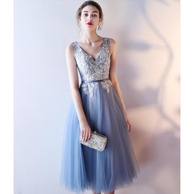 【SALE!】DOLCE＆GABBANA 上品 花 パーティドレスワンピース パーティードレス チュールレース ワンピース[品番：LCLW0003106