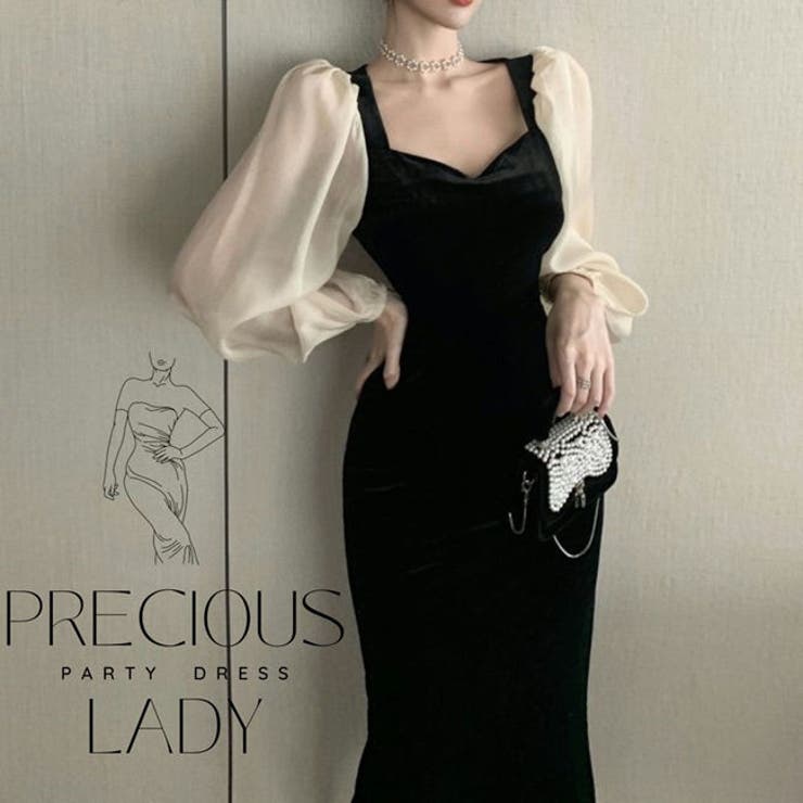 パーティードレス 結婚式 ドレス | パーティードレス通販 Precious Lady | 詳細画像1 