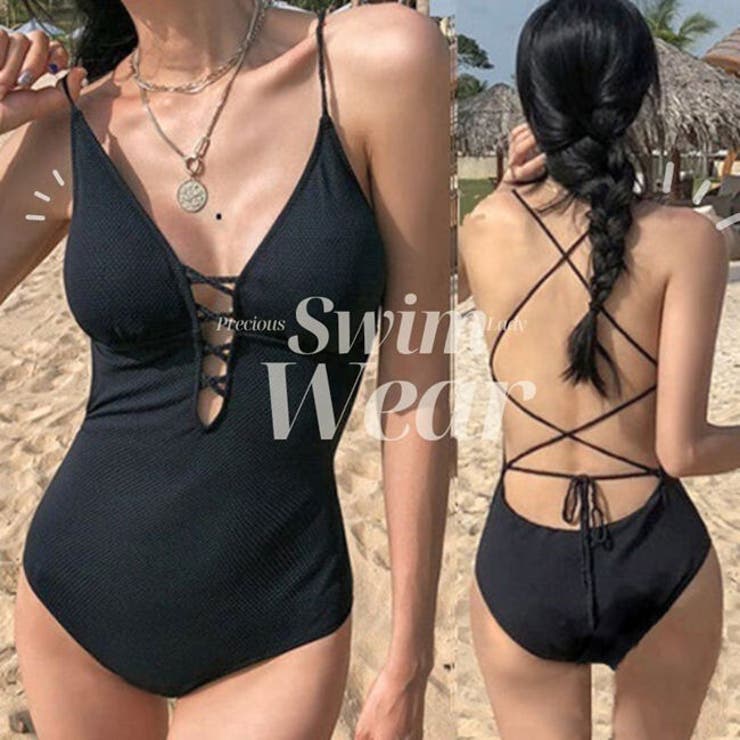 水着 レディース ブラック | 水着 & ビキニ レディース フィットネス通販 Upstairs | 詳細画像1 