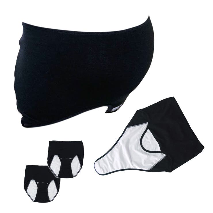 ブラック3枚組 | 産褥ショーツ 3枚セット M | petittailleur