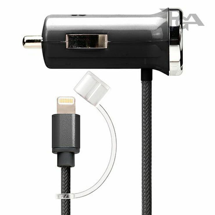 車載用充電器 Lightning タフケーブル  2A ブラック | Premium Style | 詳細画像3 