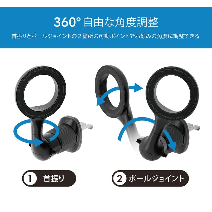 車載ホルダー MagSafe対応 マグネット式 | Premium Style | 詳細画像5 