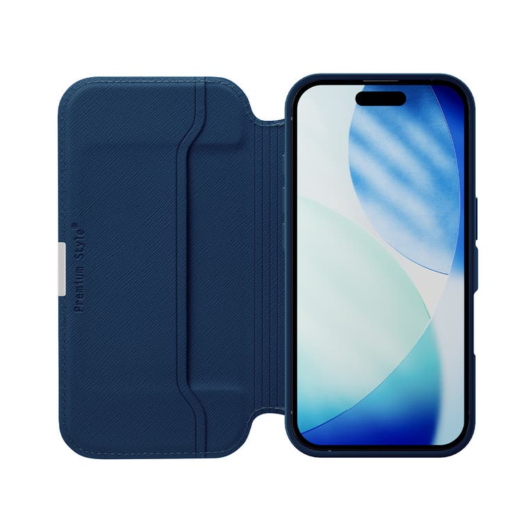 iPhone17 ガラスフリップケース サフィアーノ調 | Premium Style | 詳細画像3 